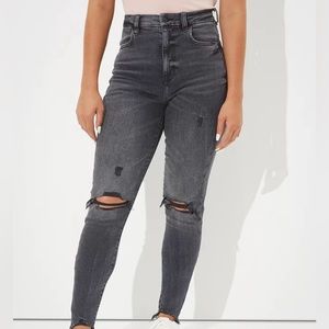 American Eagle Curvy Ripped Highest Waist Jegging